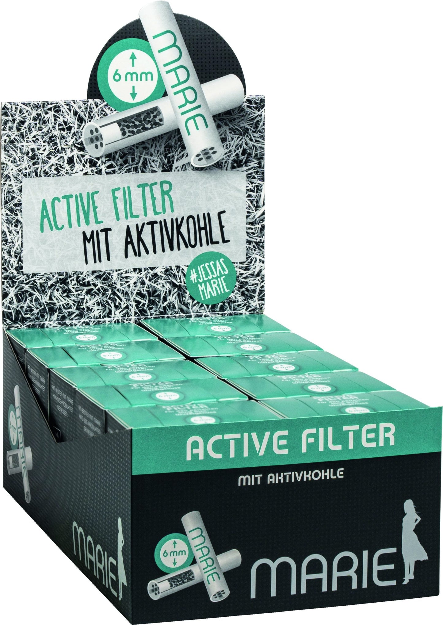 MARIE Aktivkohlefilter | 6mm | 34Stk