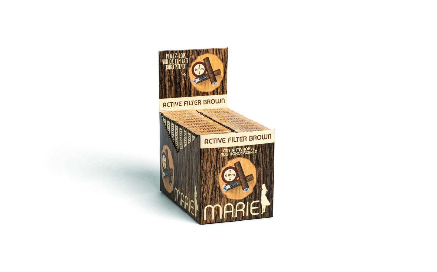 MARIE activated carbon filter | 6mm | 10pcs. | Brown