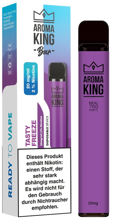 Aroma King Disposable E-Cigarette Tasty Freeze Nicotine Salt 20mg