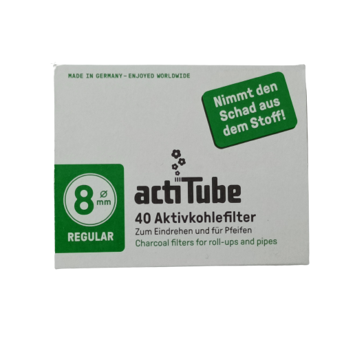 actiTube activated carbon filter | 8mm | 40pcs