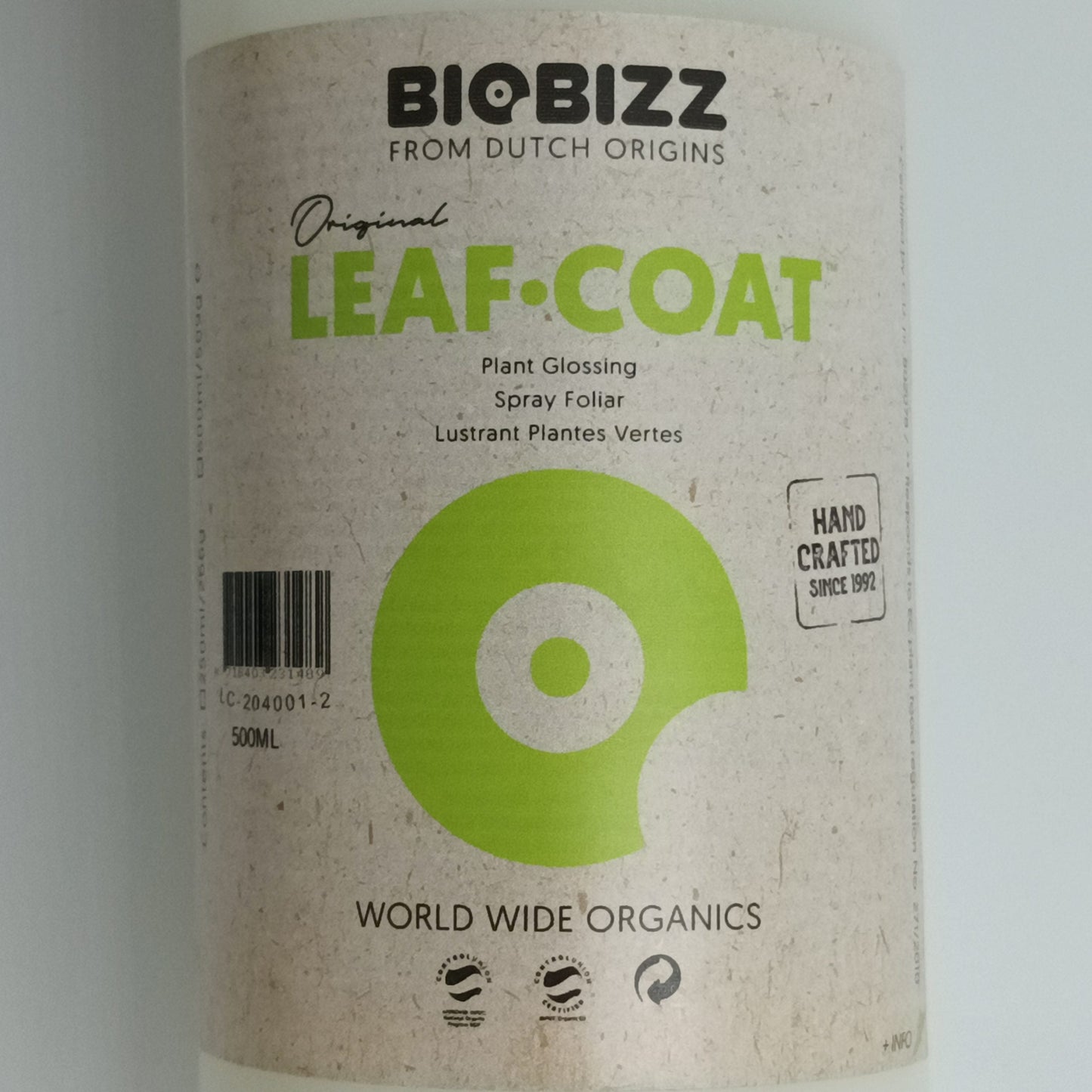 BioBizz Leaf Coat | 500ml lahvička s rozprašovačem 